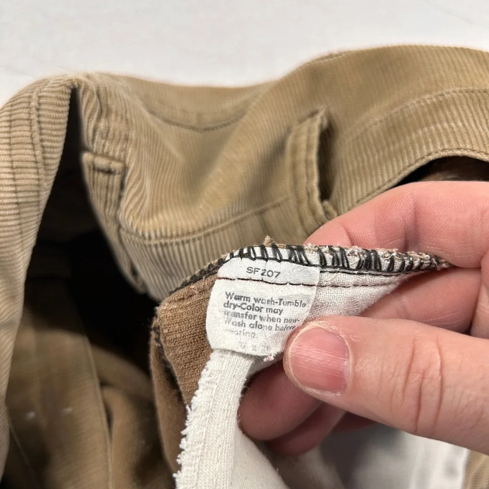 Vintage Levis Corduroy Pants Mens 35x29 Tan Brown 70s 80s Talon 42 Zip